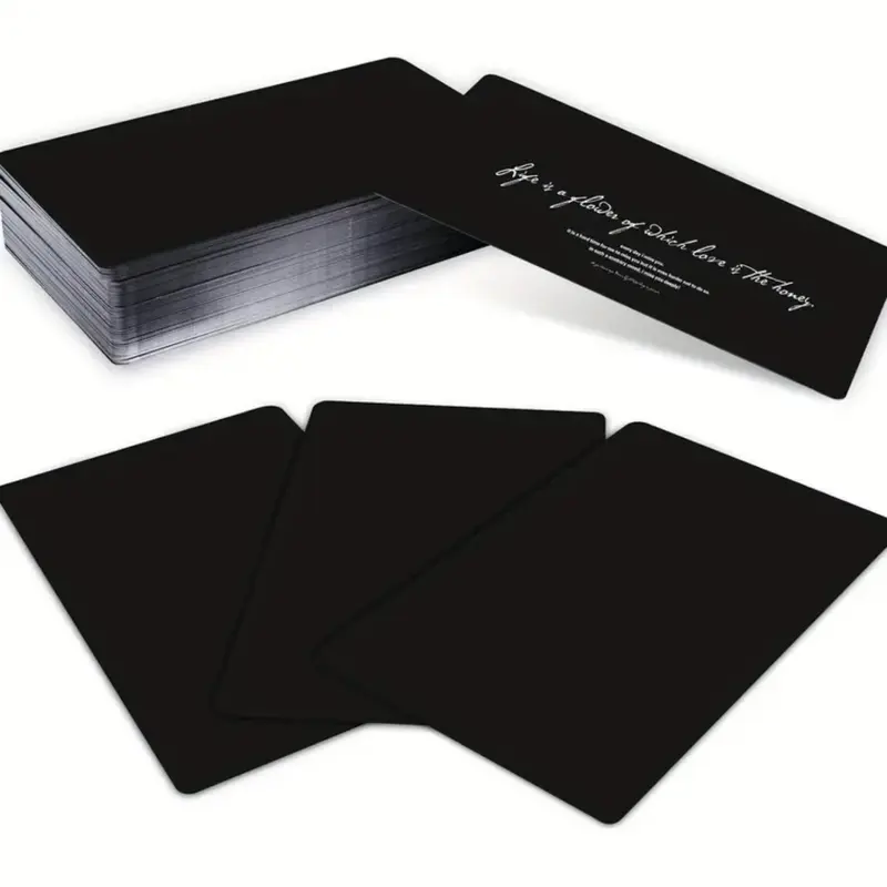 100 Tarjetas de Visita de Aluminio