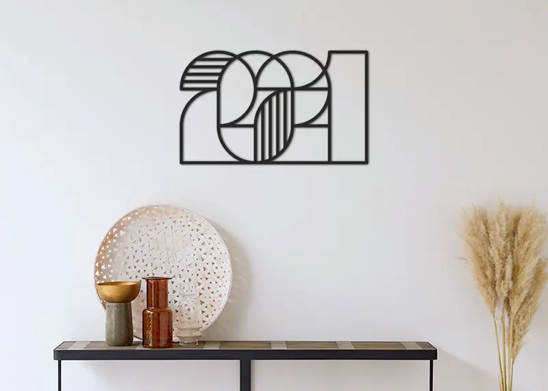 2021 | Figura geométrica | Decoración pared | Hecha en madera