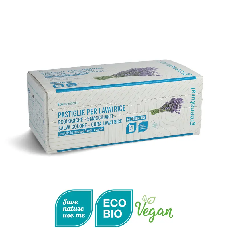 24 GreenTabs Ecologiche - Detersivo lavatrice pastiglie
