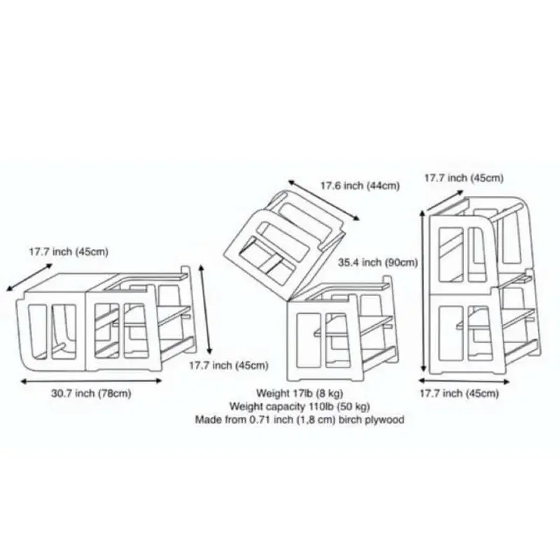 2in1 Montessori Learning Tower & Desk