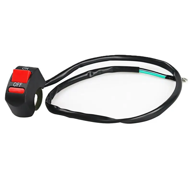 2x Universal Motorcycle ATV Bike Handlebar Light Switch ON/OFF Button Suitable For All Motorcycles & ATVs