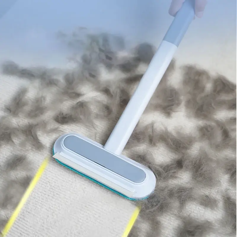 3 in 1 Pet Hair Remover Brush – Long Handle Cleaning Tool