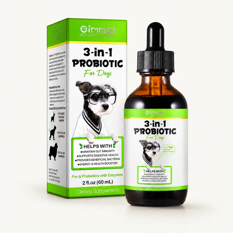 3-in-1 Probiotic Drops for Dogs | Daily Digestive Support