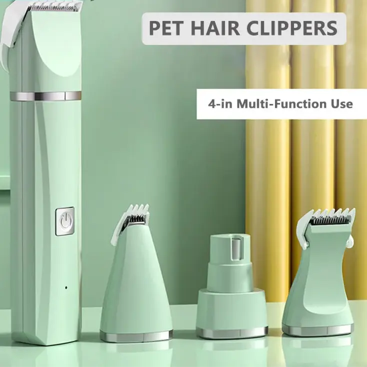 4-in-1 Electric Dog Clippers – Professional Pet Hair Trimmer