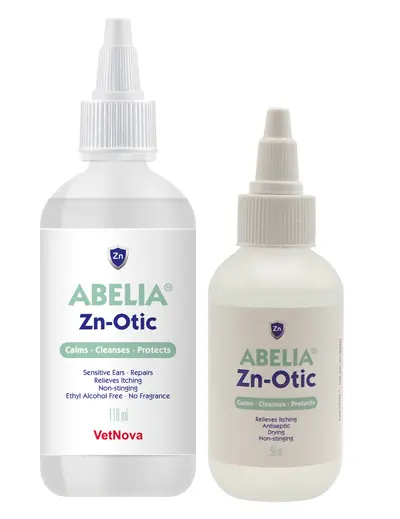 Abelia-Zn Otic VetNova – Solución Otológica con Zinc para Limpieza de Oídos en Perros y Gatos