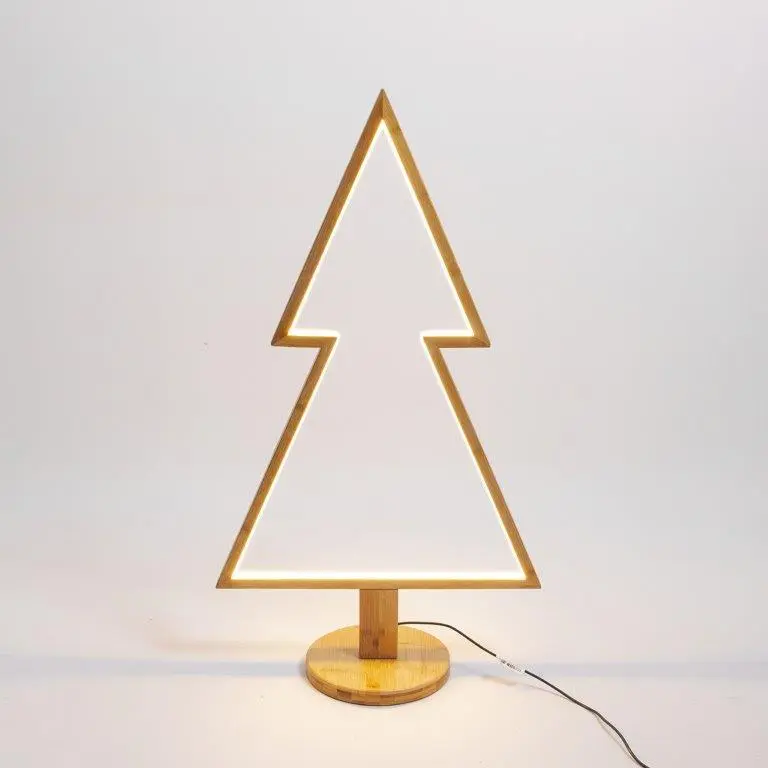 Abete in Legno con led - Alberi di Natale luminosi per interni