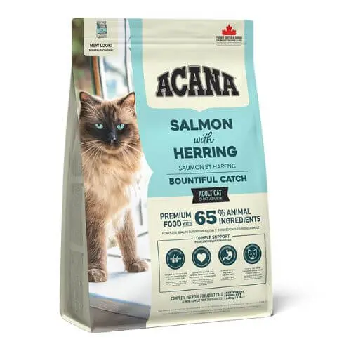 🐟 ACANA Bountiful Catch | Pienso natural sin cereales para gatos con salmón, bagre y arenque