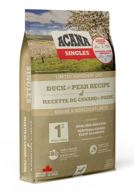 🦆ACANA Duck & Pear Recipe | Pienso sin cereales para perros con pato y pera