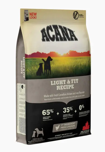 🐕 ACANA Light & Fit | Pienso natural sin cereales para perros adultos con tendencia al sobrepeso