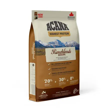 🐾 ACANA Ranchlands | Pienso sin cereales para perros con carnes rojas y pescado silvestre