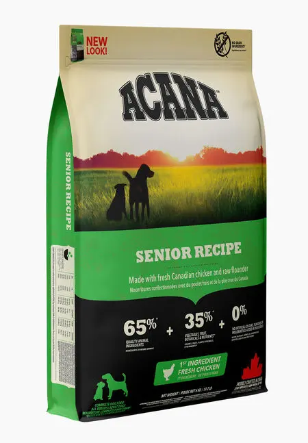 🐶 ACANA Senior | Pienso natural sin cereales para perros mayores de 7 años