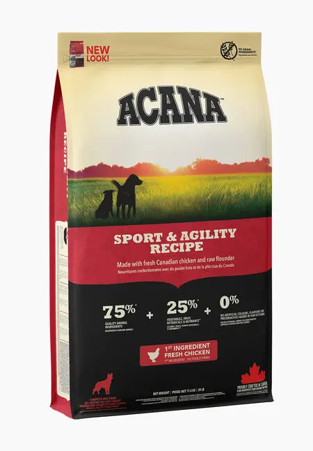 🐕 ACANA Sport & Agility Recipe 11,4 kg | Pienso sin cereales para perros muy activos