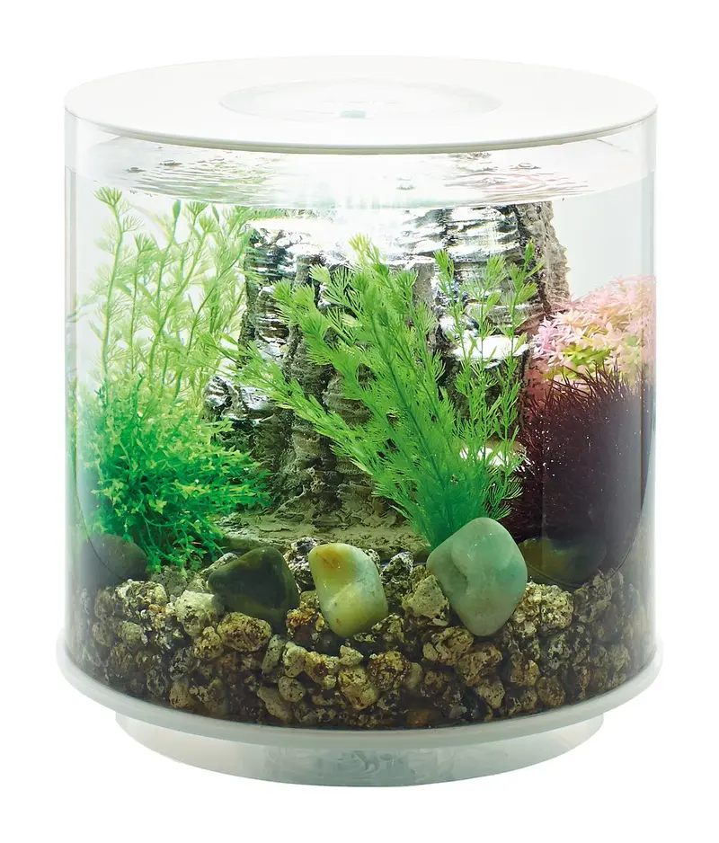 ACQUARIO A LED MCR BIORB TUBE 15 LITRI BIANCO