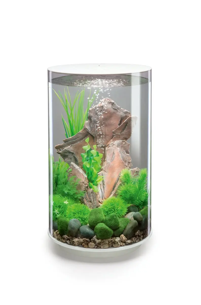 ACQUARIO A LED MCR BIORB TUBE 30 LITRI BIANCO