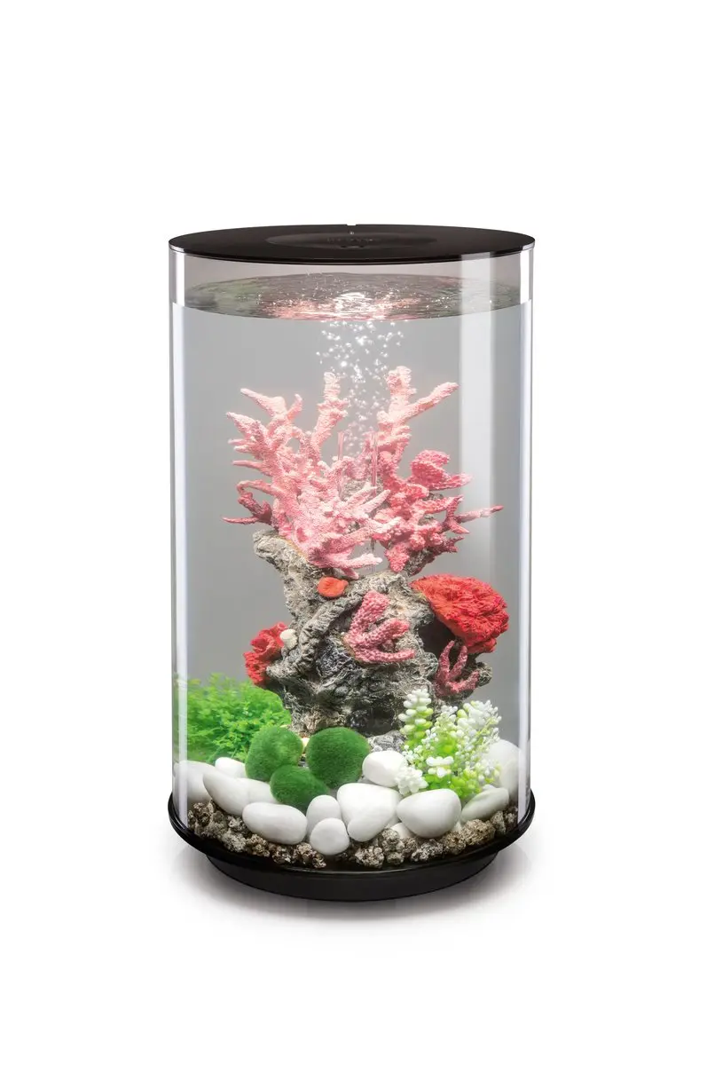 ACQUARIO A LED MCR BIORB TUBE 30 LITRI NERO