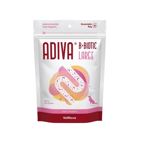 Adiva B+Biotic LARGE – Probióticos con B12 para Perros y Gatos | VetNova