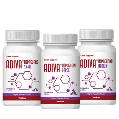 Adiva Hepaguard – Suplemento Hepático en Comprimidos para Perros y Gatos
