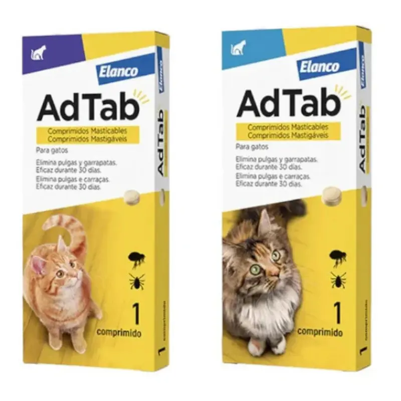 ADTAB comprimidos antiàrasitarios para perros y gatos