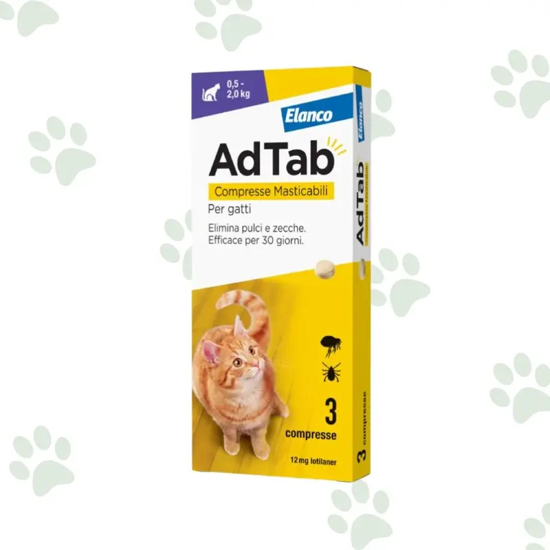 AdTab - Pastiglie antiparassitarie per gatti