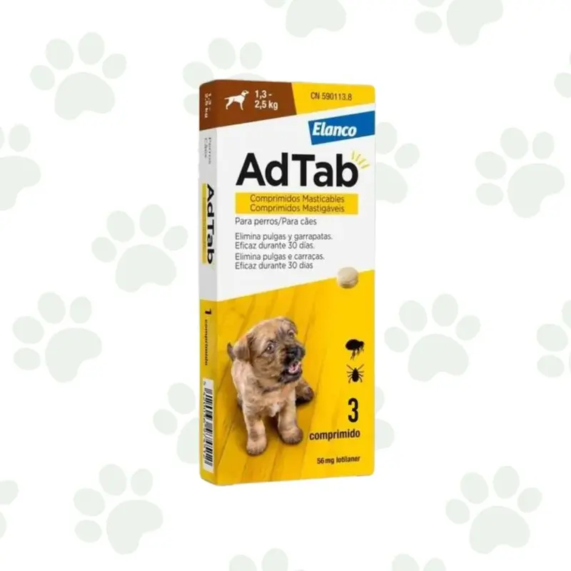 AdTab - Pastiglie aromatizzate antiparassitarie per cani