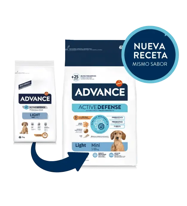 ADVANCE Adult Light Mini | Pienso para perros adultos de razas pequeñas