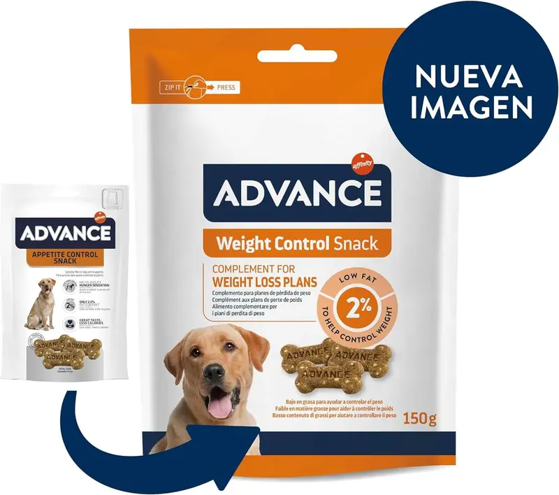 ADVANCE Appetite Control Snack 150 g x 7 | Snack Advance para el control del apetito para perros