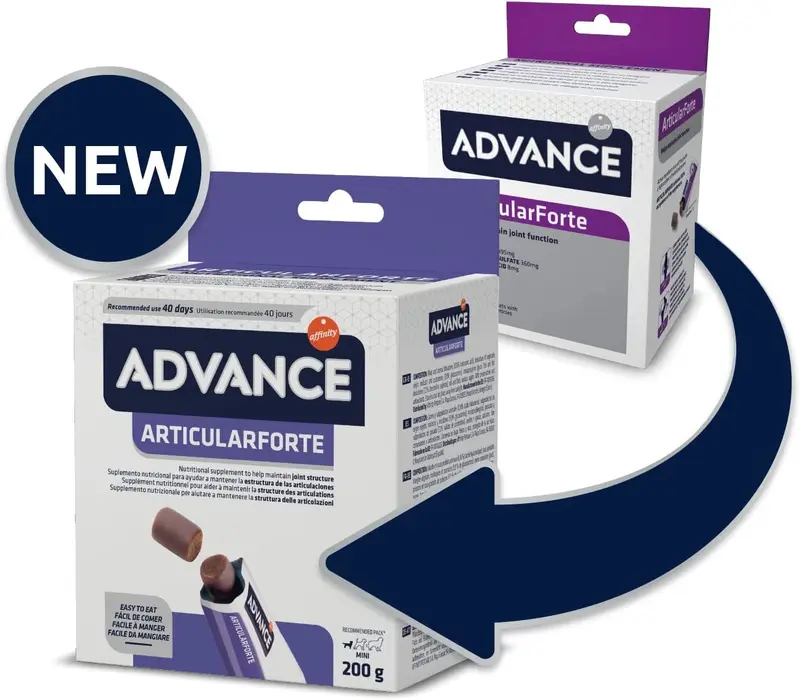🦴 ADVANCE ArticularForte | Suplemento articular para perros con problemas de movilidad