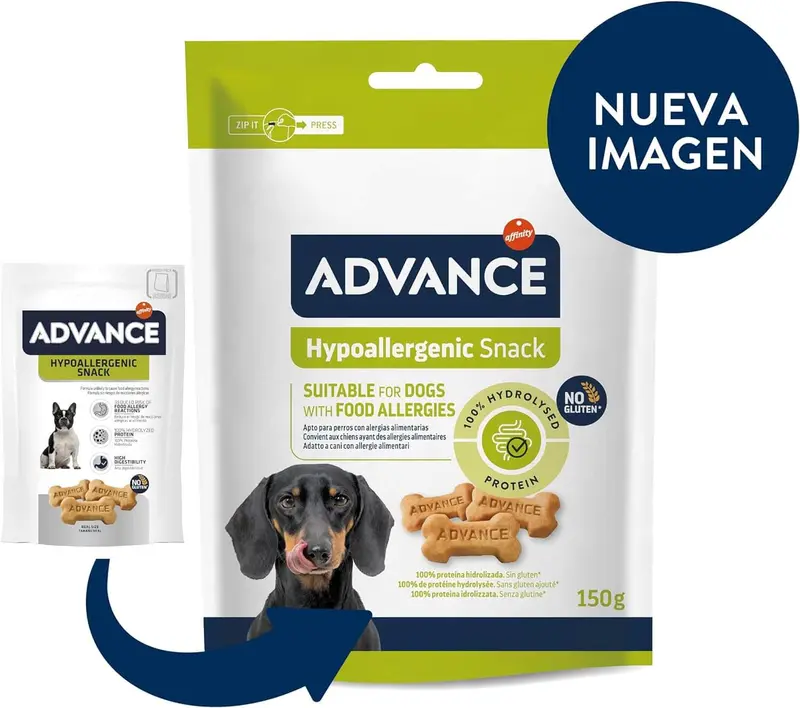 ADVANCE Hypoallergenic Snack 150 g x 7 para perros