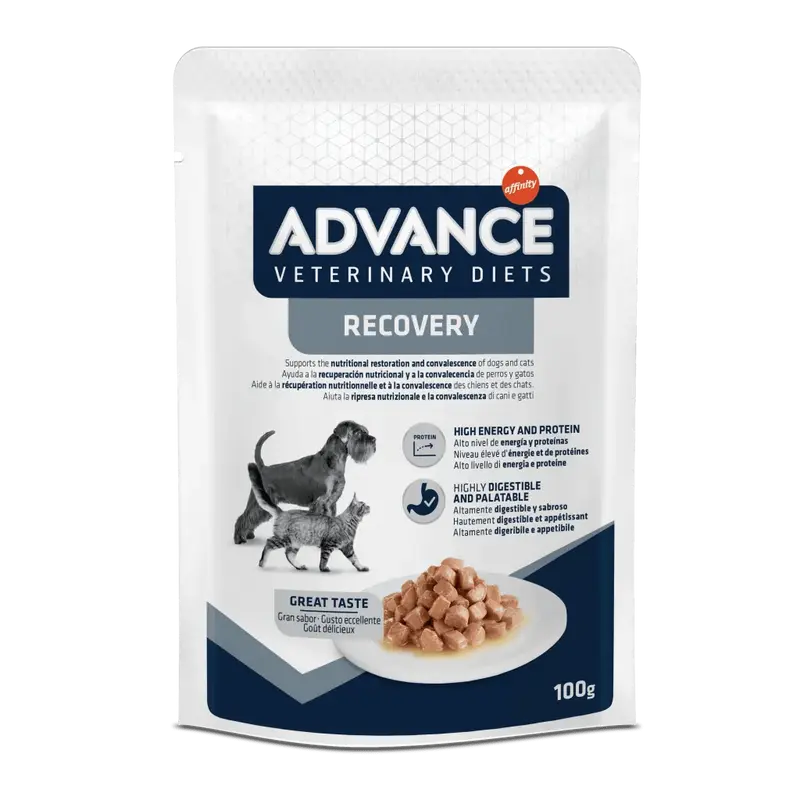 🐶🐱ADVANCE Recovery | Comida húmeda para perros y gatos adultos | Pack 11 x 100 g