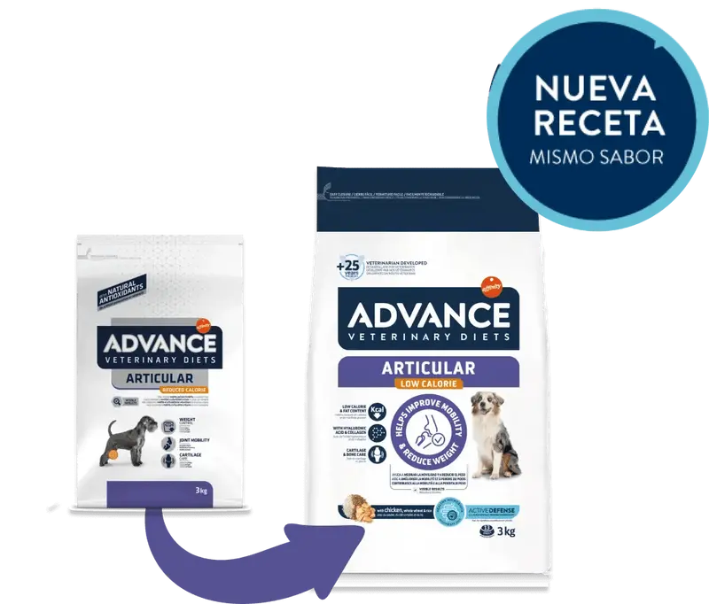 🐾 ADVANCE Vet Articular Reduced Calorie | Pienso articular bajo en calorías para perros con sobrepeso