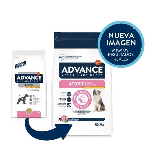 ADVANCE Vet Atopic Conejo | Pienso sin cereales para perros con dermatitis atópica