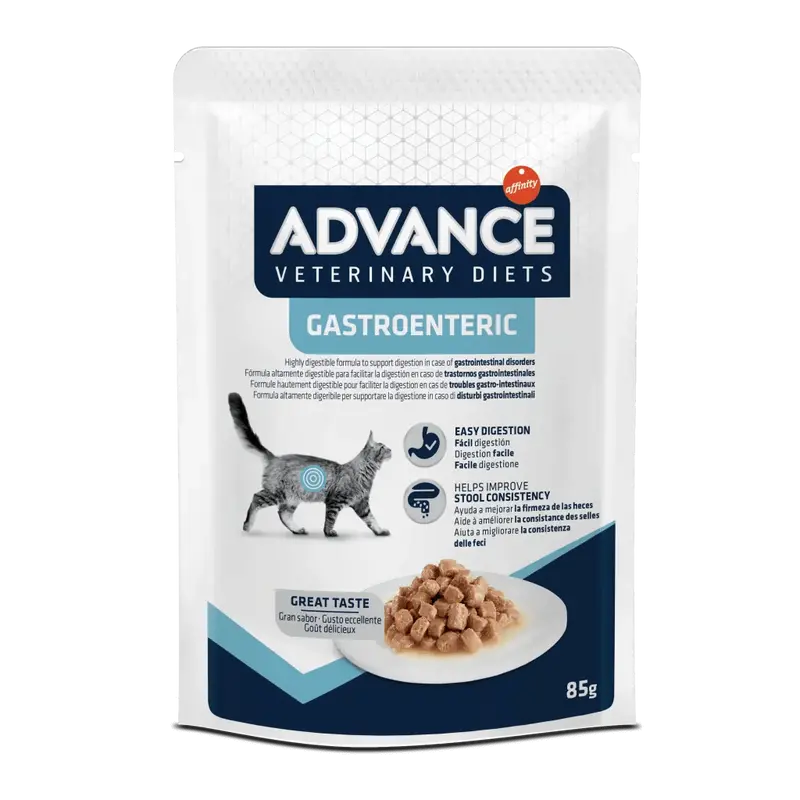 🐱 ADVANCE Vet Gastroenteric | Comida húmeda para gatos y gatitos | Pack 12 x 85g