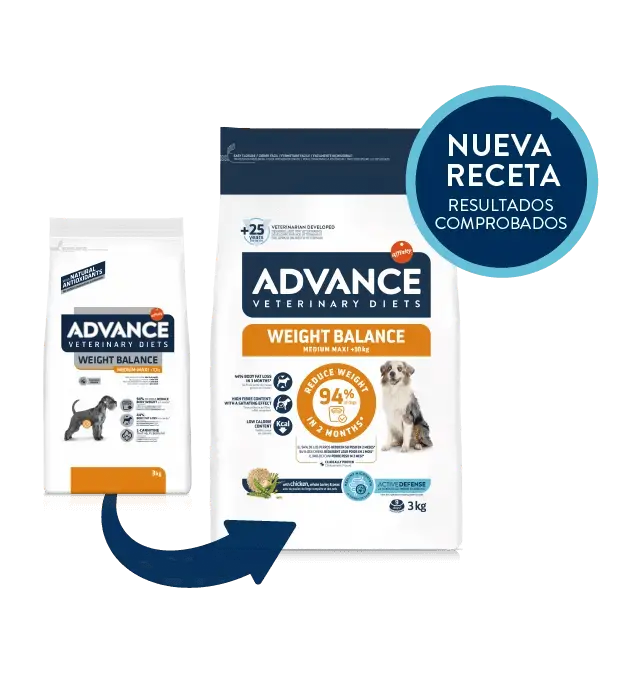 🐶 ADVANCE Vet Weight Balance Medium/Maxi | Pienso para perros medianos y grandes con sobrepeso