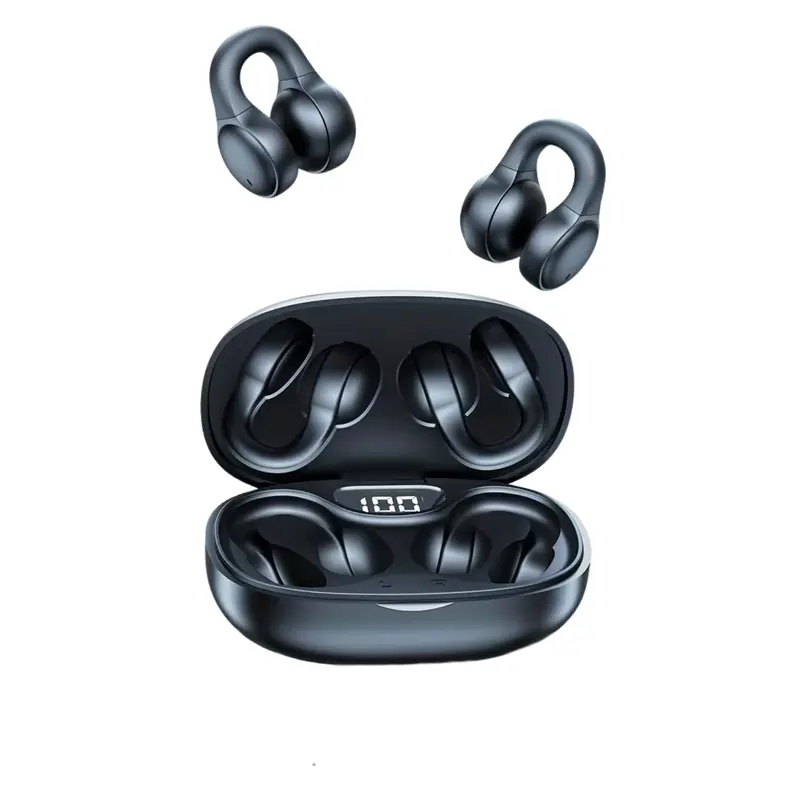 AIR Active 3.0 Matte Black Sport Earbuds (Open Ear True Wireless Headphones)
