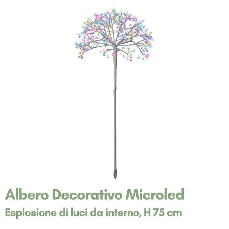 Albero Decorativo Esplosione di Luci 75 cm