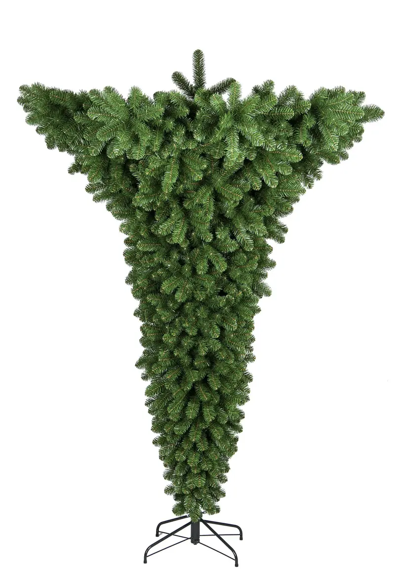 Albero di Natale Artificiale Classico 210 cm Rovesciato