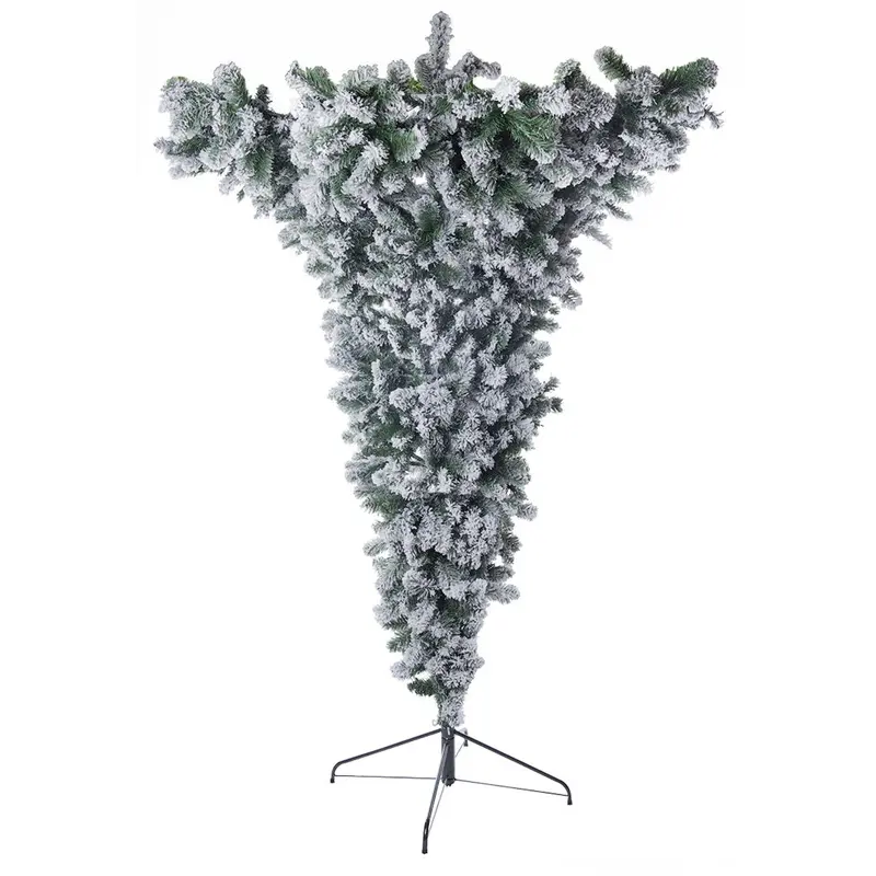 Albero di Natale Artificiale Innevato 210 cm Rovesciato