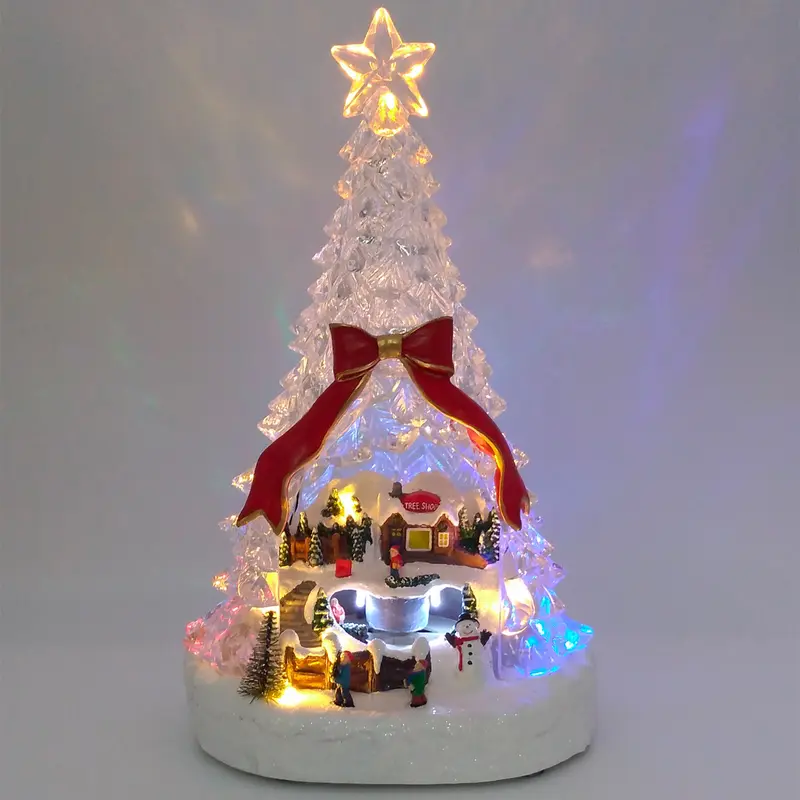Albero di Natale con Villaggetto - Villaggi natalizi in movimento