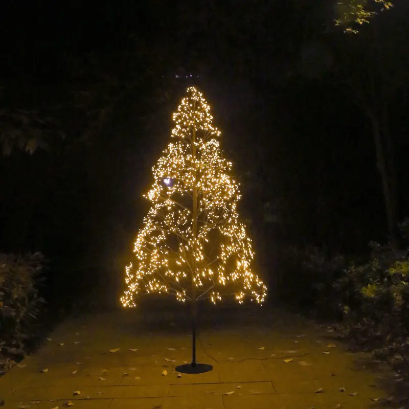 Albero di Natale luminoso con led effetto firework flower