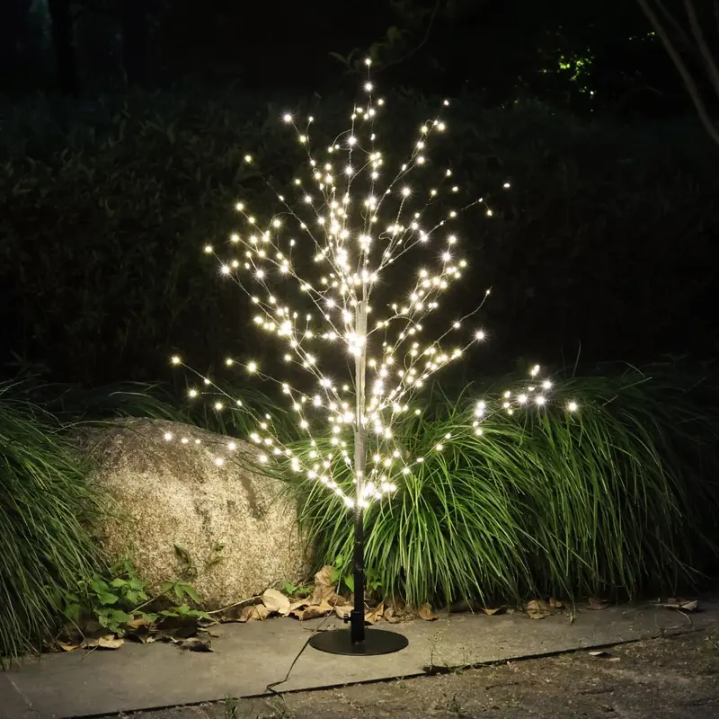 Albero LED H60cm con 240 micro LED e struttura colore nero