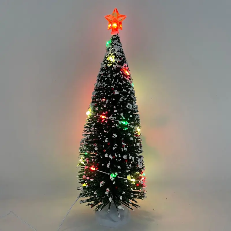 Albero natalizio con LED H23 cm a batteria