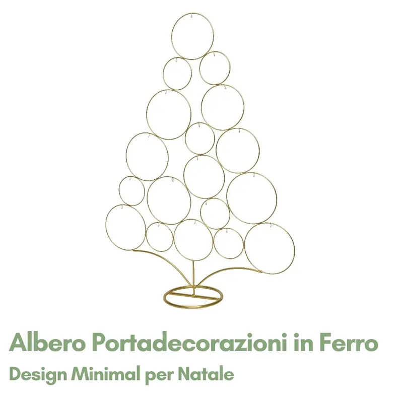Albero Portadecorazioni Natalizie in Ferro da Interno H 118cm