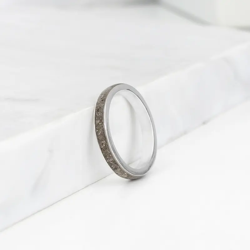 Alianza de Plata con Cenizas (3mm)