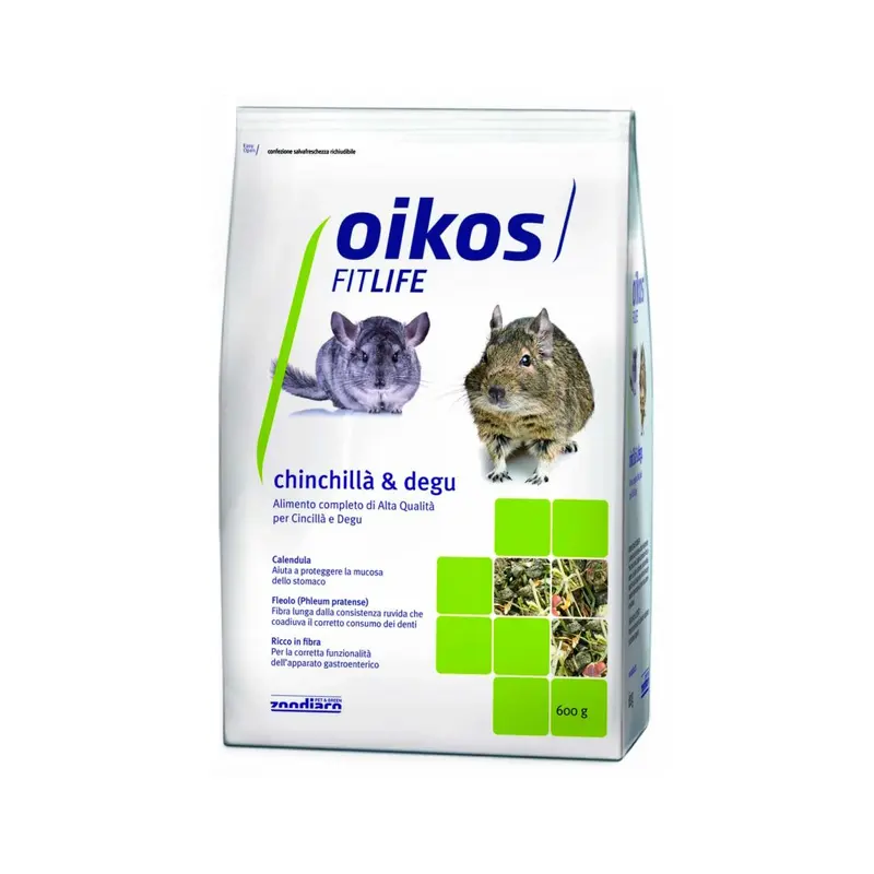 ALIMENTO COMPLETO PER CINCILLA' & DEGU 600 GR