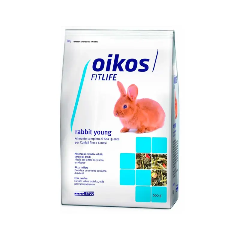 ALIMENTO COMPLETO PER CONIGLI GIOVANI 600 GR