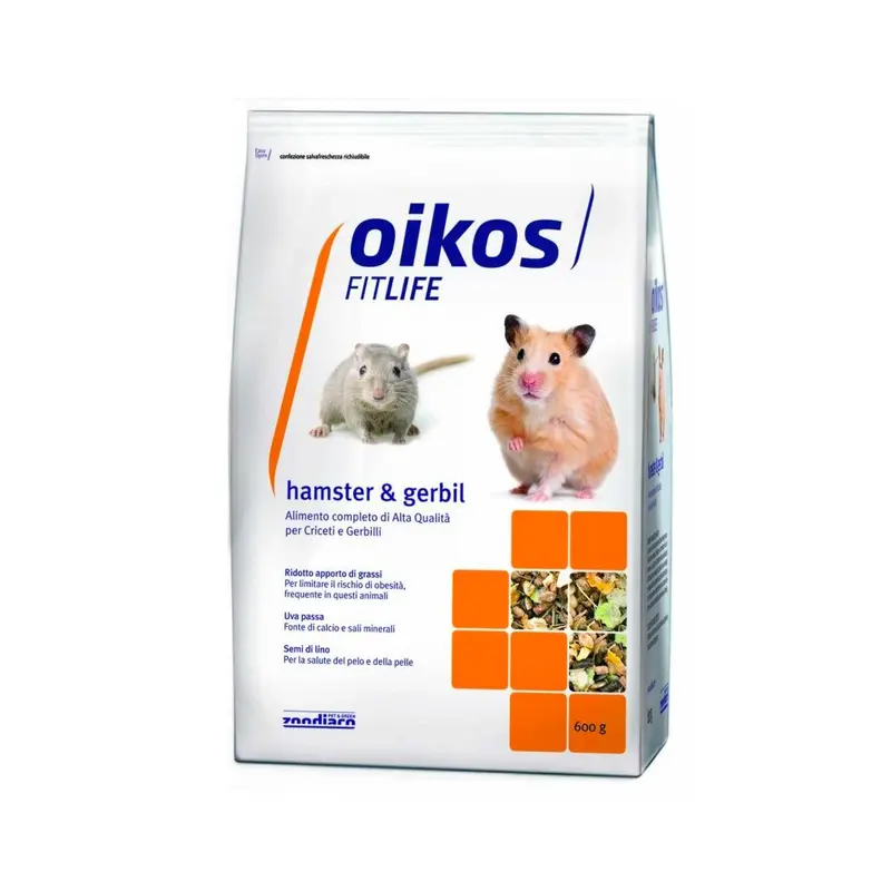 ALIMENTO COMPLETO PER CRICETI & GERBILLI 600 GR