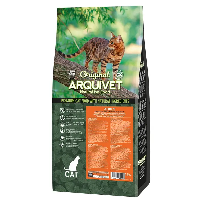 Alimento de pollo y arroz para gatos adultos - Original