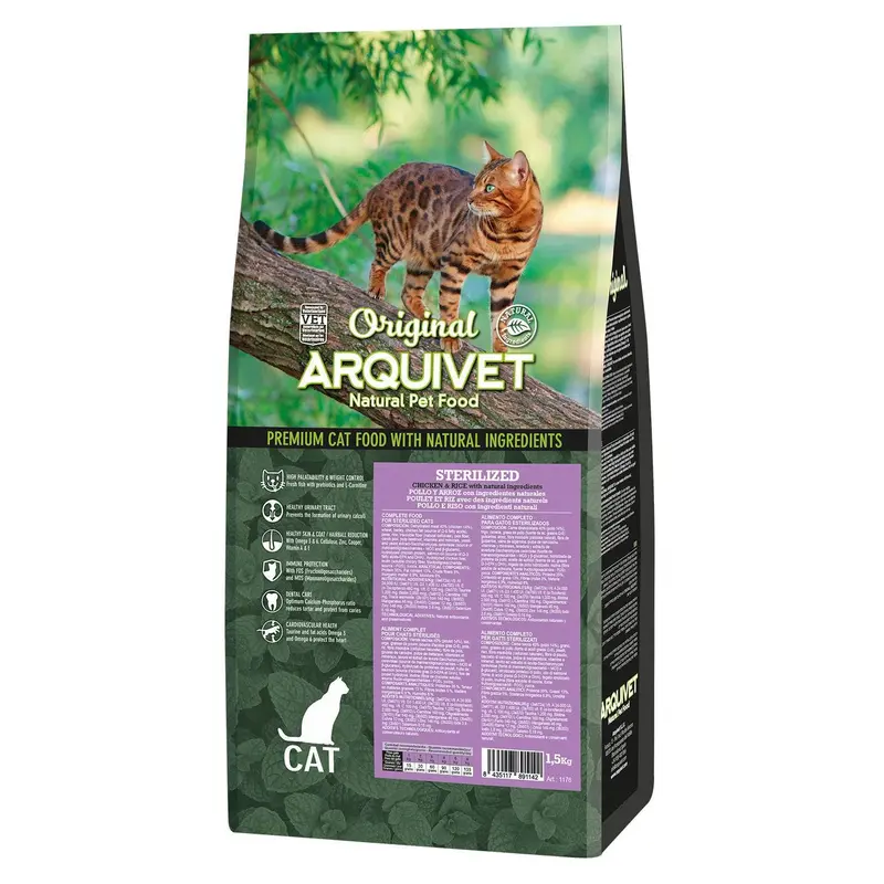 Alimento de pollo y arroz para gatos esterilizados - Original