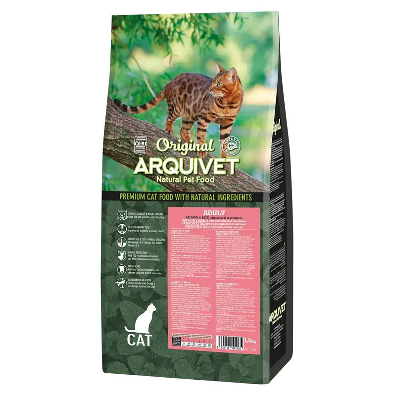 Alimento de salmón y arroz para gatos adultos - Original