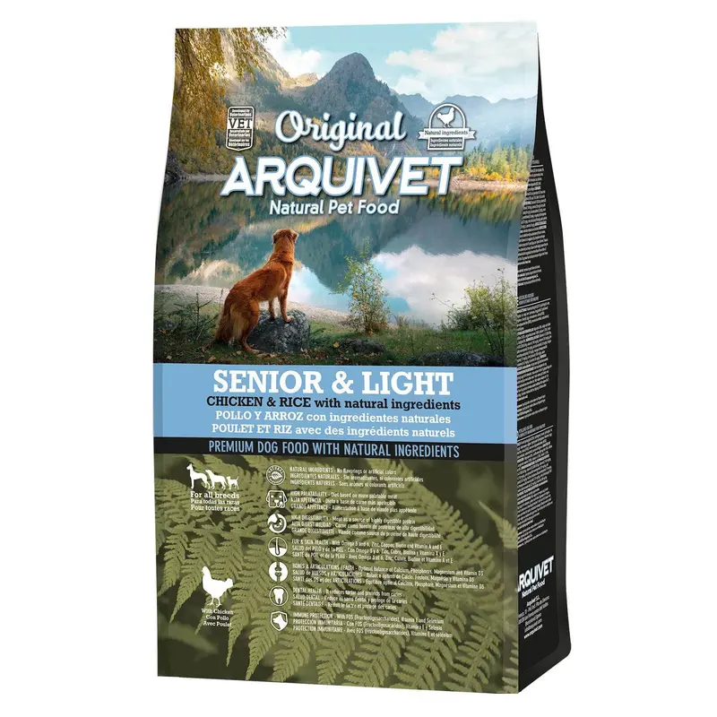 Alimento Light de Pollo y Arroz para perros mayores o con sobrepeso - Original